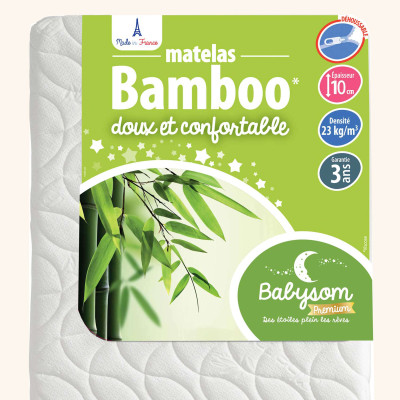 Matelas bébé Bamboo - Fabrication Française