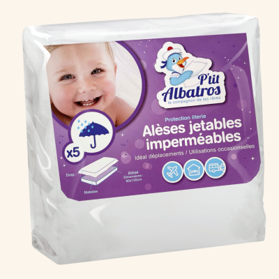 Alèse jetable bébé - Lot de 5 alèses