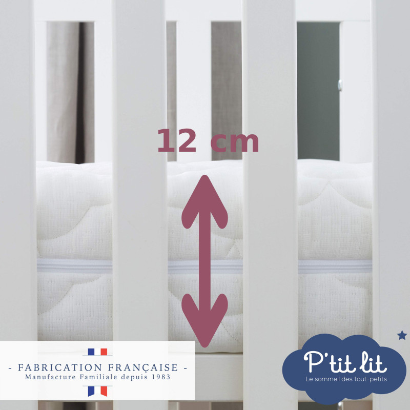 Matelas bébé évolutif - Face bébé/enfant